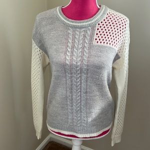 Cute grey and white sweater